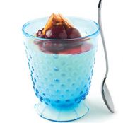 Cherry-Topped Almond Panna Cotta