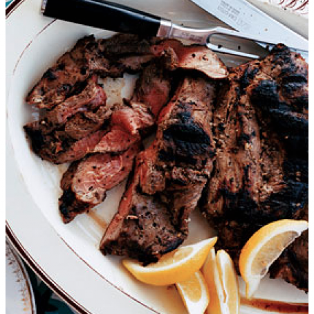 Grilled Marinated Leg of Lamb