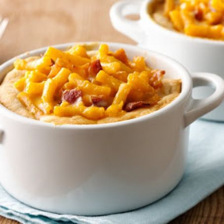 Mini Bacon Mac-and-Cheese Pot Pies