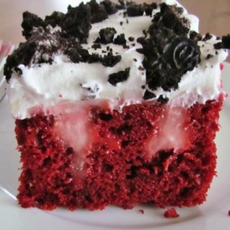 Red Velvet Poke Cake