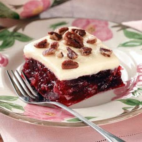 Cranberry Gelatin Squares Recipe