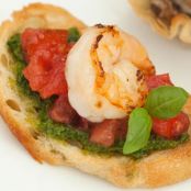 Garlic Shrimp Bruschetta