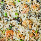 Creamy Shrimp and Mushroom Pasta