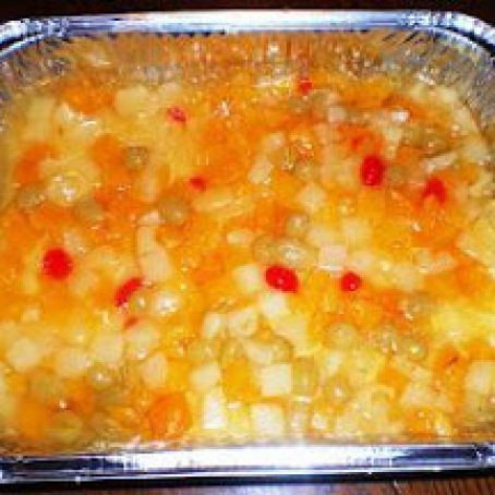 Crema De Fruta (Filipino Layered Fruit and Custard Dessert)