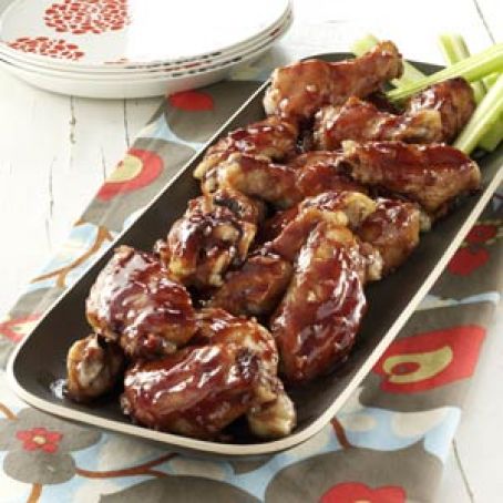 Raspberry Barbecue Wings Recipe