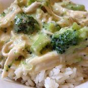 Creamy Chicken and Broccoli over Rice
