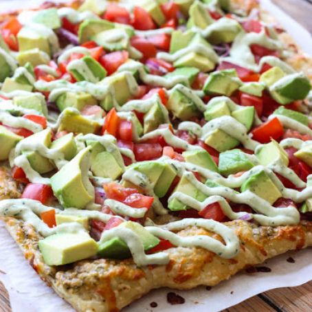 Skinny Avocado Pizza