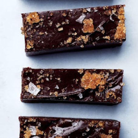 Chocolate Fudge with Bourbon Sugar
