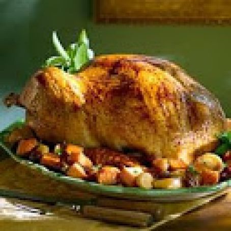 Herb Roasted Turkey with Roasted Apples & Root Vegetables