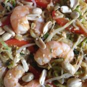 Shrimp Pai Thai with Zucchini Noodles