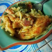 Orzo Poblano Bacon Casserole