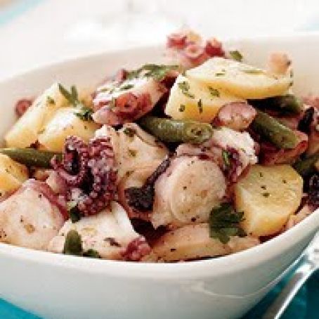 Octopus Salad with Potatoes and Green Beans