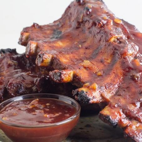 Oven-Roasted Orange Marmalade BBQ Ribs, Low FODMAP