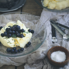 Homemade Blueberry Compound Butter