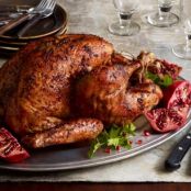 Black Pepper-Pomegranate Molasses Glazed Turkey