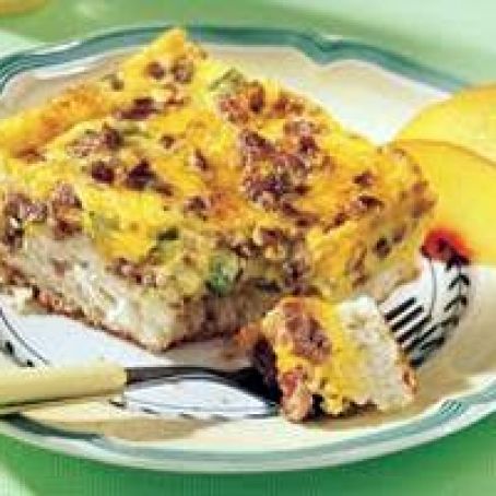 Biscuit Sausage Quiche