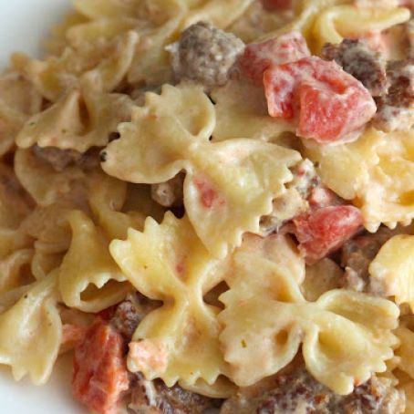 Bowtie Pasta with Italian Sausage