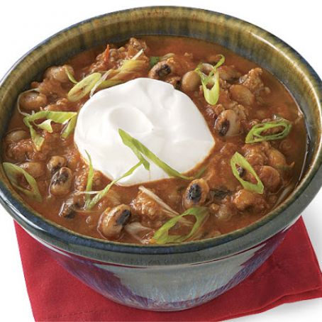 Smoky Pork Chili with Black-Eyed Peas