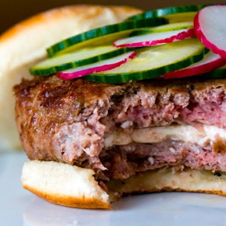 Stuffed Bacon Cheeseburgers (Tyler Florence)