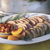 Roast Pork Loin With Peach Glaze
