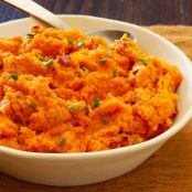 Chipotle Smashed Sweet Potatoes