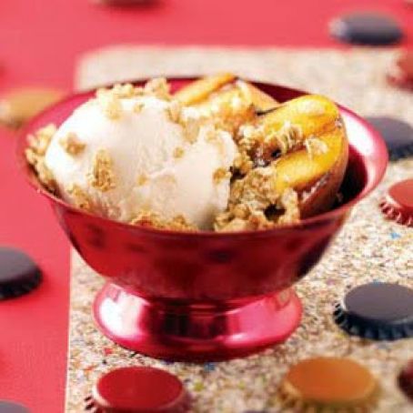 Grilled Peach Crisps