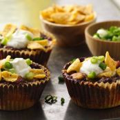 Chili and Cornbread Cupcakes