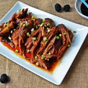 Slow Cooker Pork Roast with Hoisin-Blackberry Sauce