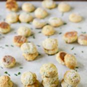 Mini Cream Cheese + Chive Biscuits