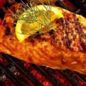 Grilled Salmon w/Sweet Soy Marinade