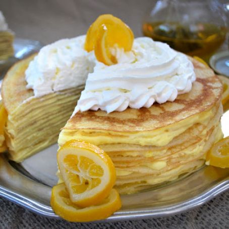 Meyer Lemon Crepe Cake