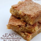 Easy Snickerdoodle Blondies | Six Sisters' Stuff