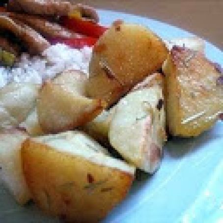 Roasted Potatoes with Garlic and Rosemary