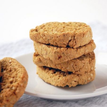 cracker - chickpea sesame crackers