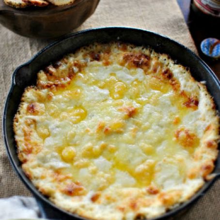 Baked White Cheddar + Leek Dip