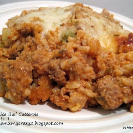 Sicilian Rice Ball Casserole