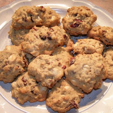 Oatmeal Cranberry White Chocolate Chunk Cookies