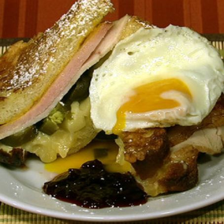 Mario Batali's Monte Cristo with Fried Egg