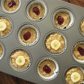 Peanut Butter and Jelly Banana Muffins