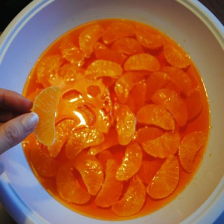 Orange gelatin salad