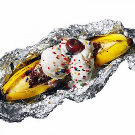 Grilled Banana Splits