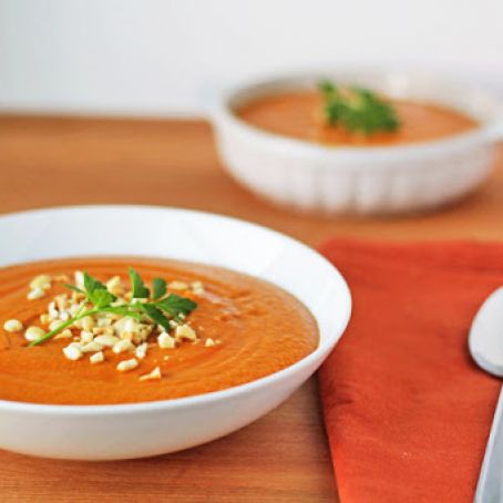 Spicy Cashews and Sweet Potato P 3 Soup