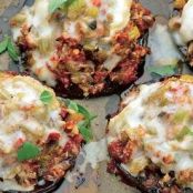 Stuffed portobello with taleggio
