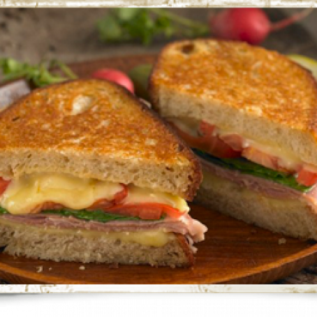 Dubliner Cheese Toasties with Prosciutto and Tomato