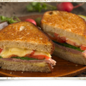 Dubliner Cheese Toasties with Prosciutto and Tomato