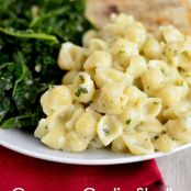 Creamy Garlic Shells