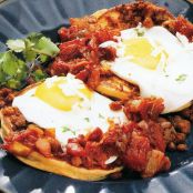 Mesa Pancakes With Eggs Ranchero