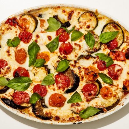 Ricotta Zucchini Eggplant Bake