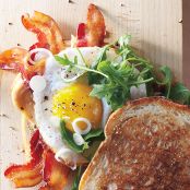 Bacon and Egg Sandwiches with Pickled Spring Onions
