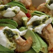 Mexican rice with Chorizo sausage in cream